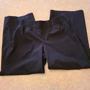 NWT Calia Mid-Rise Crop Wide Leg Pure Black Athletic Pants in Size XS